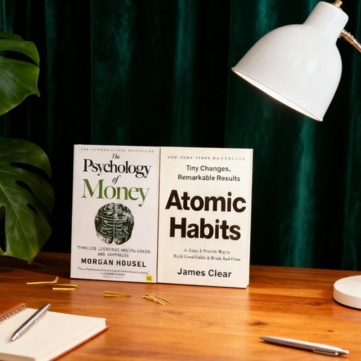 【The Psychology of Money】 & 【Atomic Habits Book 】 Wealth As A System:Master Psychology Habits for Financial Success Good Book