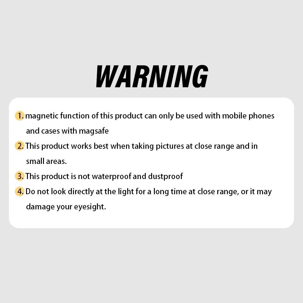 Portable Magnetic Fill Light, 1 Count USB Rechargeable Selfie Light, Compact and Portable Photography Light, Outdoor Mini Pocket Lamp