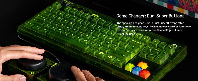 8BitDo Retro 87 Mechanical Keyboard with RGB Backlight, Bluetooth/2.4G/USB-C Hot Swappable Wireless Gaming Keyboard for Windows and Android - Xbox Edition (Officially Licensed) 8BitDo Retro 87 Mechanical Keyboard with RGB Backlight, Bluetooth/2.4G/USB-C Hot Swappable Wireless Gaming Keyboard for Windows and Android - Xbox Edition (Officially Licensed)