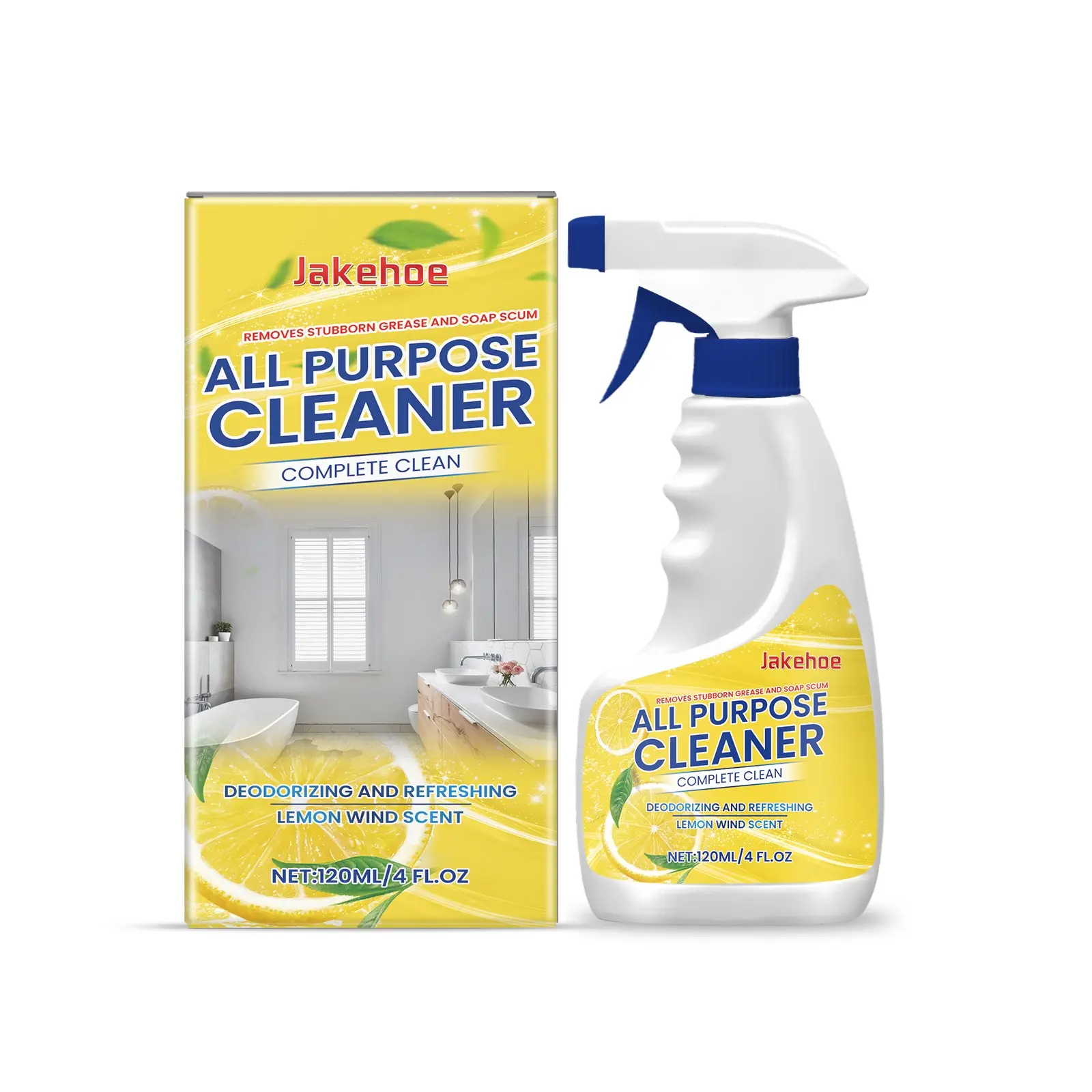 Multi-Purpose Cleaner - Liquid Cleaner - No Residue Heavy Duty Kitchen Degreaser & Floor Cleaner - Streak Free Gentle Formula for Home Use Spray