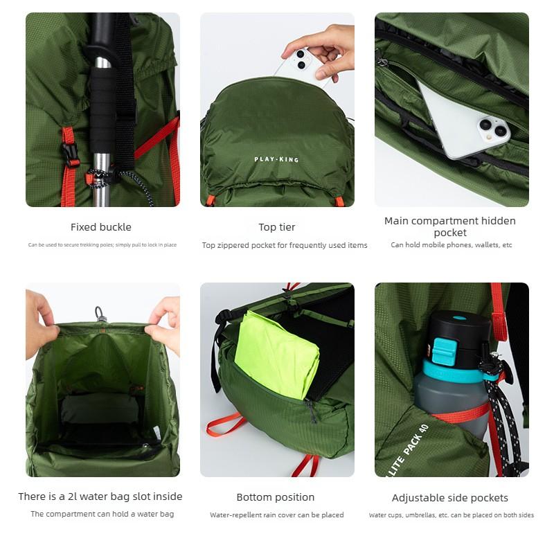 Hiking Bag Hiking Leisure Large Capacity Backpack Lightweight Outdoor Backpack