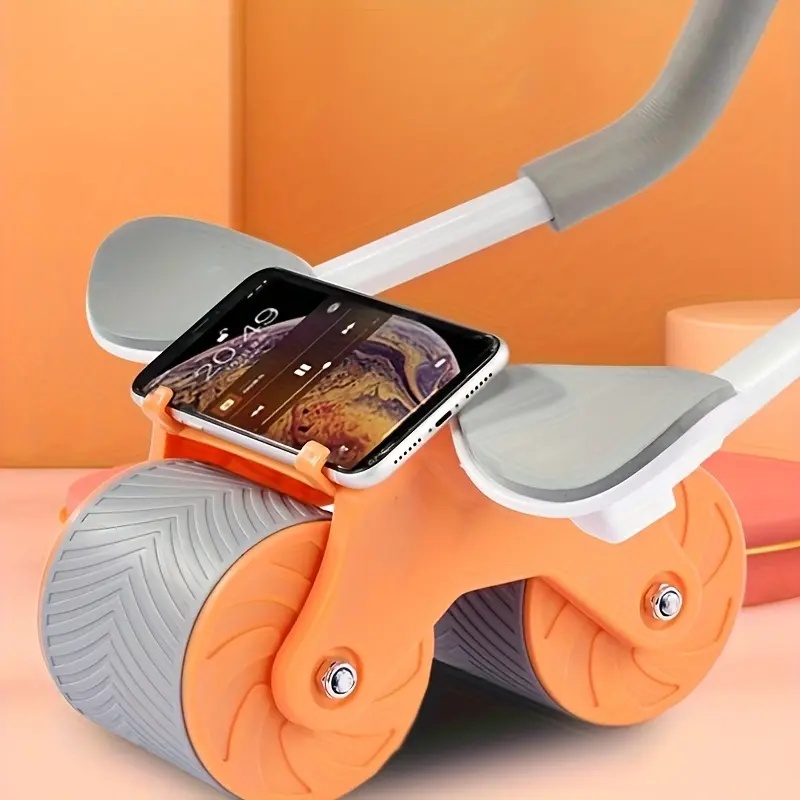 New Abdominal Roller with Knee Pad, Automatic Rebound Abdominal Exercise Wheel with Elbow Support, Home Abdominal Crunch Trainer for Men and Women