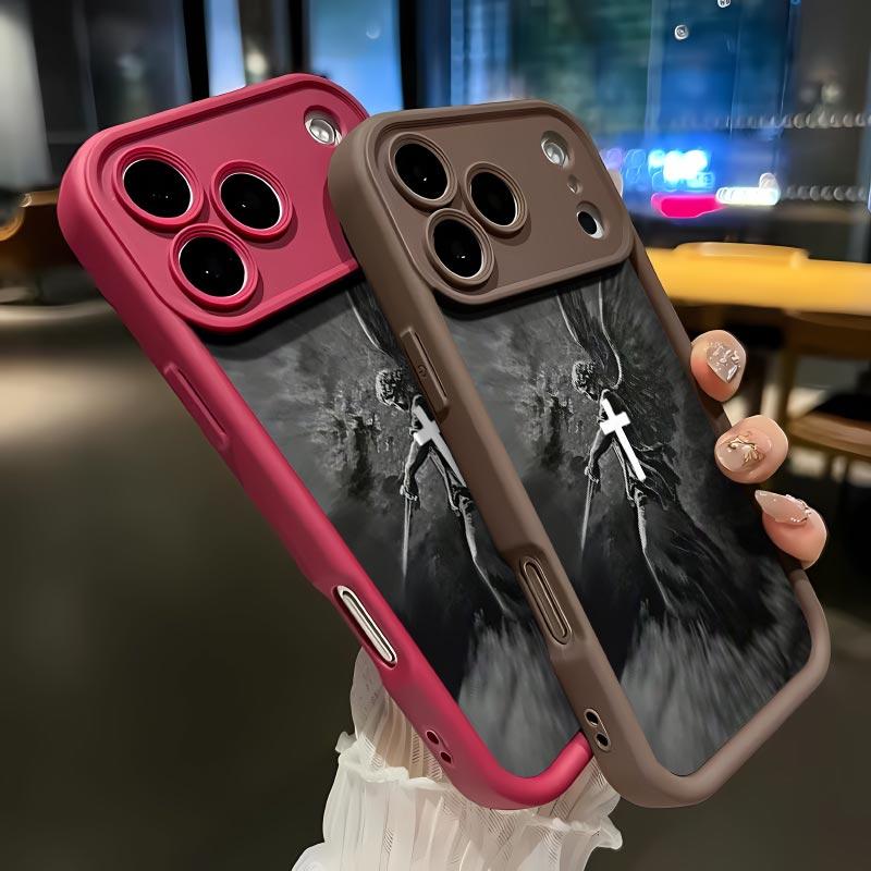 The angel whoap pearedto Balaam Soft&Flexible TPU Silicone Phone Case For iPhone 17 Pro Max AIR 16 15 14 13 12 11 Plus XSMAX Cases Durable|Shockproof|Full Camera Protection|Anti-Scratch|Anti-Fingerprint|Slim Fit|Gift For Girlfriend/Men/Women