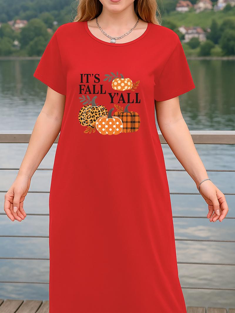 Women's Pajamas Bathrobe Nightgown T-Shirt Extra Long Dress Made of Fall Pumpkin Halloween Pattern Printed Fabric Comfortable Stylish Sexy Summer Loungewear Gift for Wives and Mothers Adjustable Nightie night gown women slim fit nightgown Nightwear Lace Women's Pajamas Bathrobe Nightgown T-Shirt Extra Long Dress Made of Fall Pumpkin Halloween Pattern Printed Fabric Comfortable Stylish Sexy Summer Loungewear Gift for Wives and Mothers Adjustable Nightie night gown women slim fit nightgown Nightwear Lace