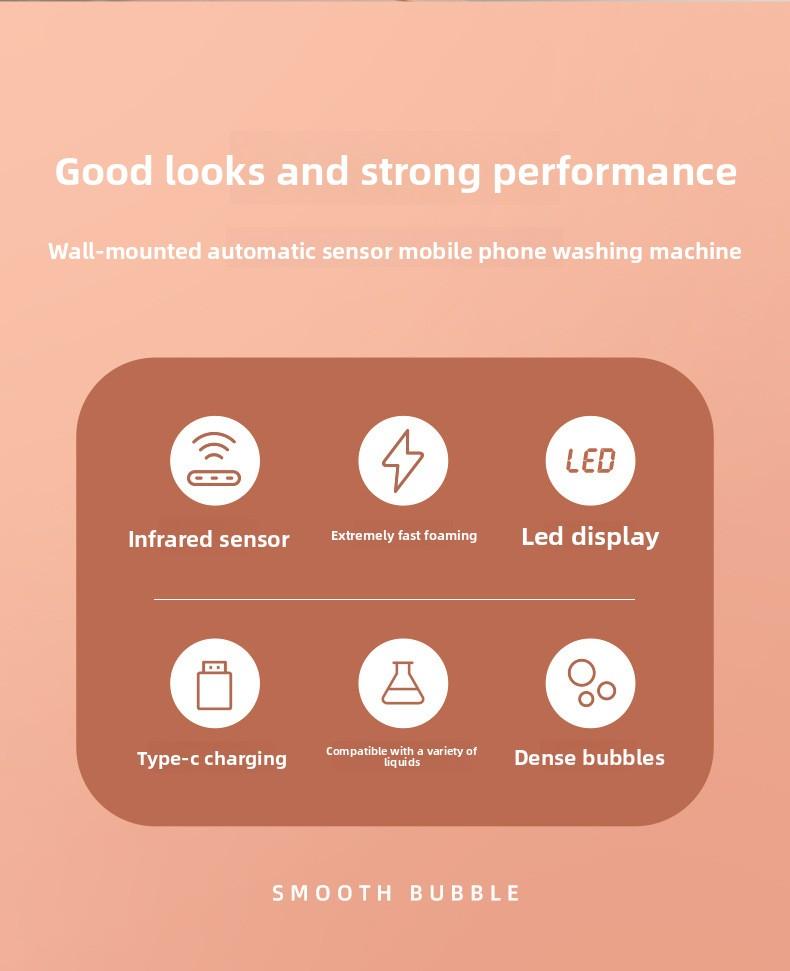 Automatic hand sanitizer machine, intelligent sensor hand sanitizer dispenser, household wall-mounted soap dispenser, foam hand washing machine