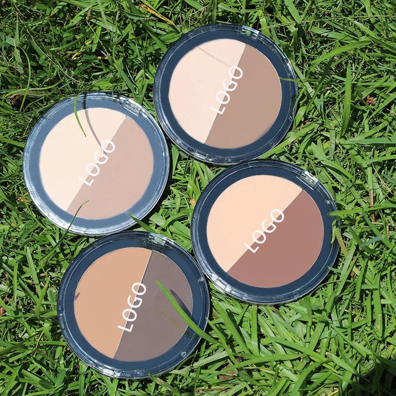 Bronze-colored cream and powder palette