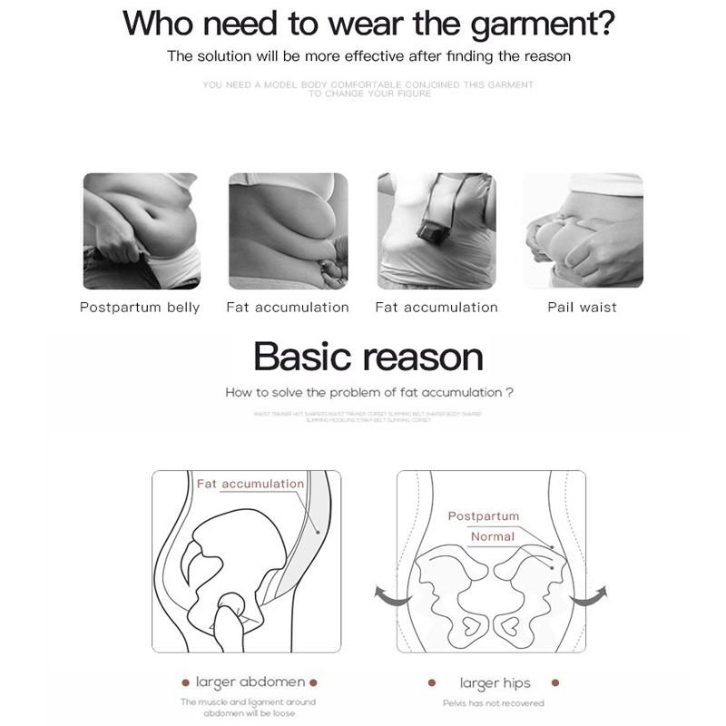 Wasit Trainer Bodysuit for Women Tummy Control Shapewear Round Neck Seamless Butt Lifter Body Shaper