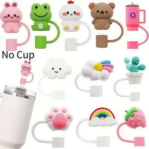 11pcs Straw Cover for Tumbler Cup, 10mm Silicone Straw Toppers for Tumblers, Fits 30oz & 40oz Tumblers, Ideal for Work, School, Outdoor, Gifts