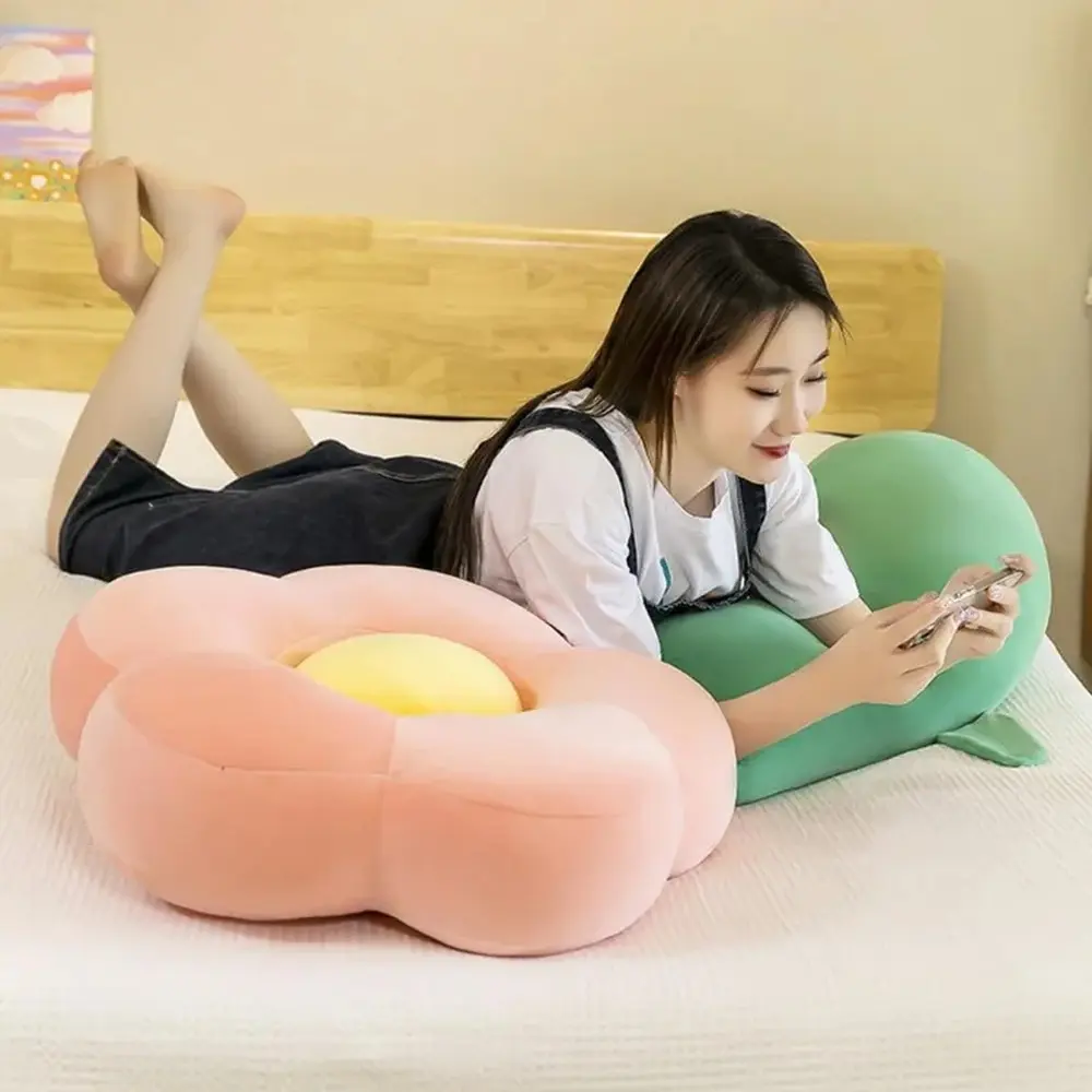 Large Sunflower Plush Body Pillow, Cute Long Flower Stuffed Cushion, Sleeping Back Support Pillow for Sofa Living Room Home Decor Gift