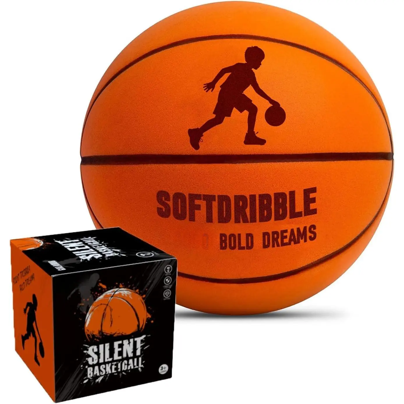 Silent Basketball Airless Indoor  Ball 2026  Upgraded Soft  Noiseless Basketball | Soundless Ball for Indoor  and Quiet Dribbling |  for  Lover