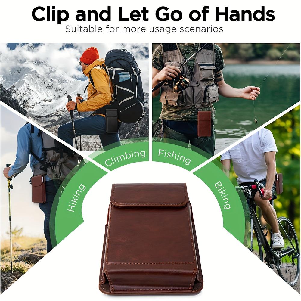 Men's Premium Faux Leather Phone Case with Belt Clip - Durable, Lightweight Wallet Pouch for Secure Phone Storage, Adjustable Strap, Perfect for Everyday Use and On-the-Go Carry, Minimalist Design, Wallet Accessories, Pu Leather Cover