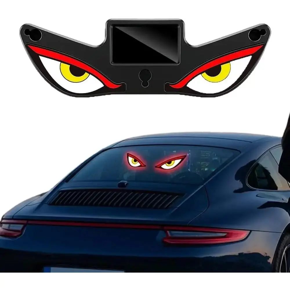 Solar Powered Car Light, Lights Dynamic Windshield Ambient Lamp with Vibration & Light Sensor for Rechargeable, 5 Modes