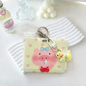 ID badge holder with lanyard, ID card holder, detachable lanyard with badge reel, and vertical ID card holder, suitable for nurses, students, teachers, and office workers
