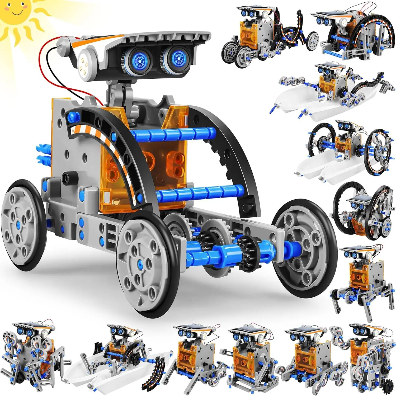 13-in-1 Education Solar Power Robots Toys for Boys Age 8-12, Educational Toy Science Kits for Kids Experiment Robotics Set Birthday Gifts for 8 9 10 11 12 Years Old