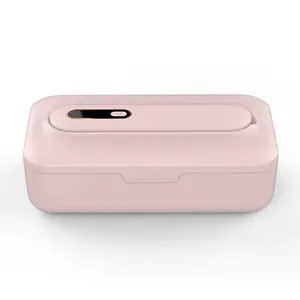 Portable UV sterilizer box for makeup tools, tweezers, jewelry, phone, watch, keys, and more — multifunctional home sanitizer with UV light.