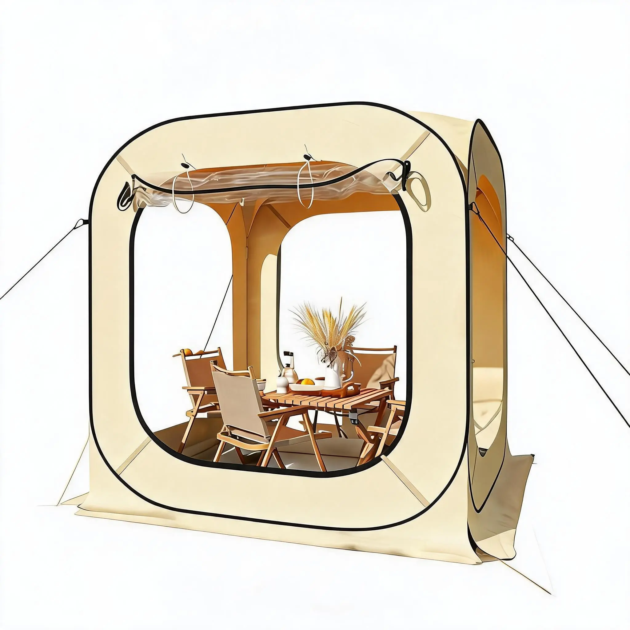 All-Weather Pop Up Bubble Tent – 6x6 Ft Outdoor Camping Shelter with Mosquito Net, Waterproof & Windproof, Portable Dome Canopy for Patio, Backyard, Hiking, Sports Events, Easy Setup with Carry Bag