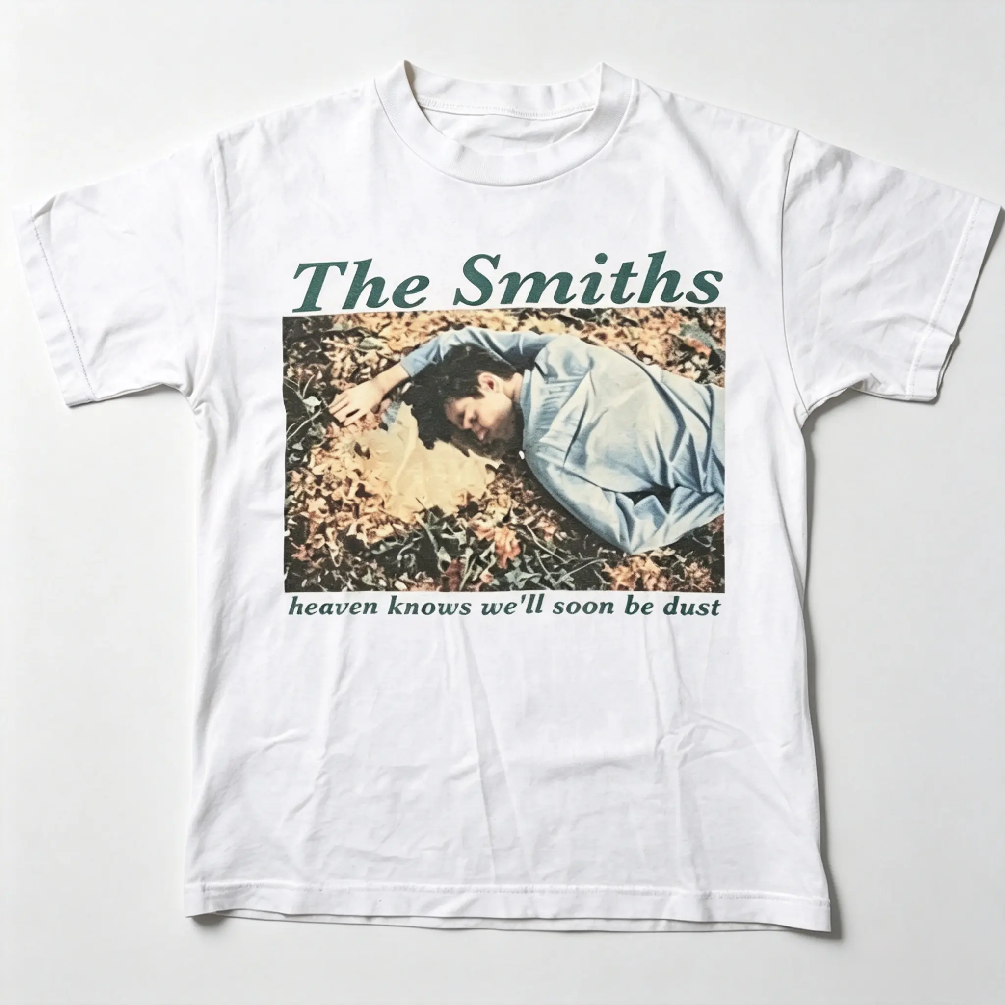 Unisex The Smiths Singles Album Graphic Crew Neck Tee - Short Sleeve Tops, Breathable Fabric, Vintage Rock Music All Year Sports Top, Graphic Artwork