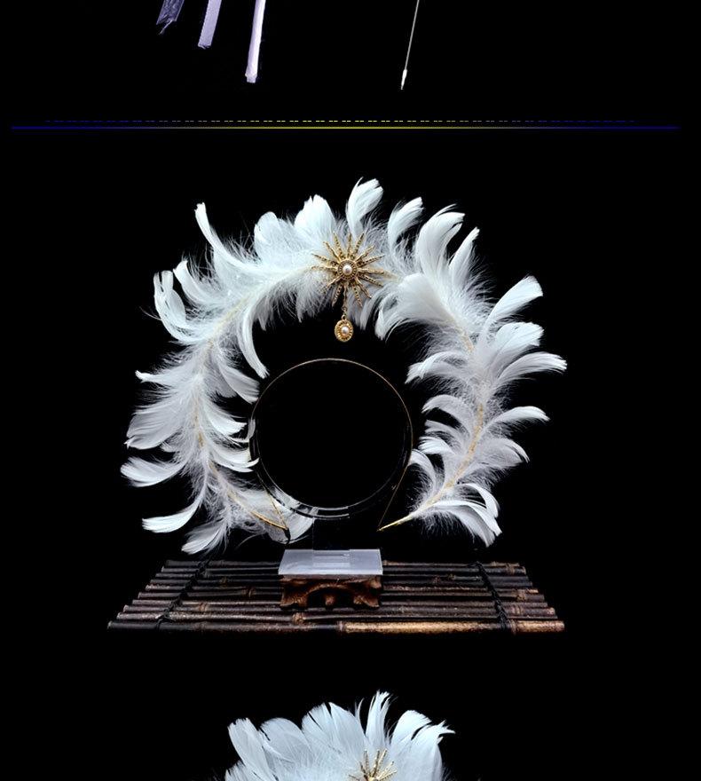 Angel Wing Back Decoration Adult Children Halloween Role-Playing Props Sun God Pope Golden Feather Hair Accessory Costume Angel Wing Back Decoration Adult Children Halloween Role-Playing Props Sun God Pope Golden Feather Hair Accessory Costume