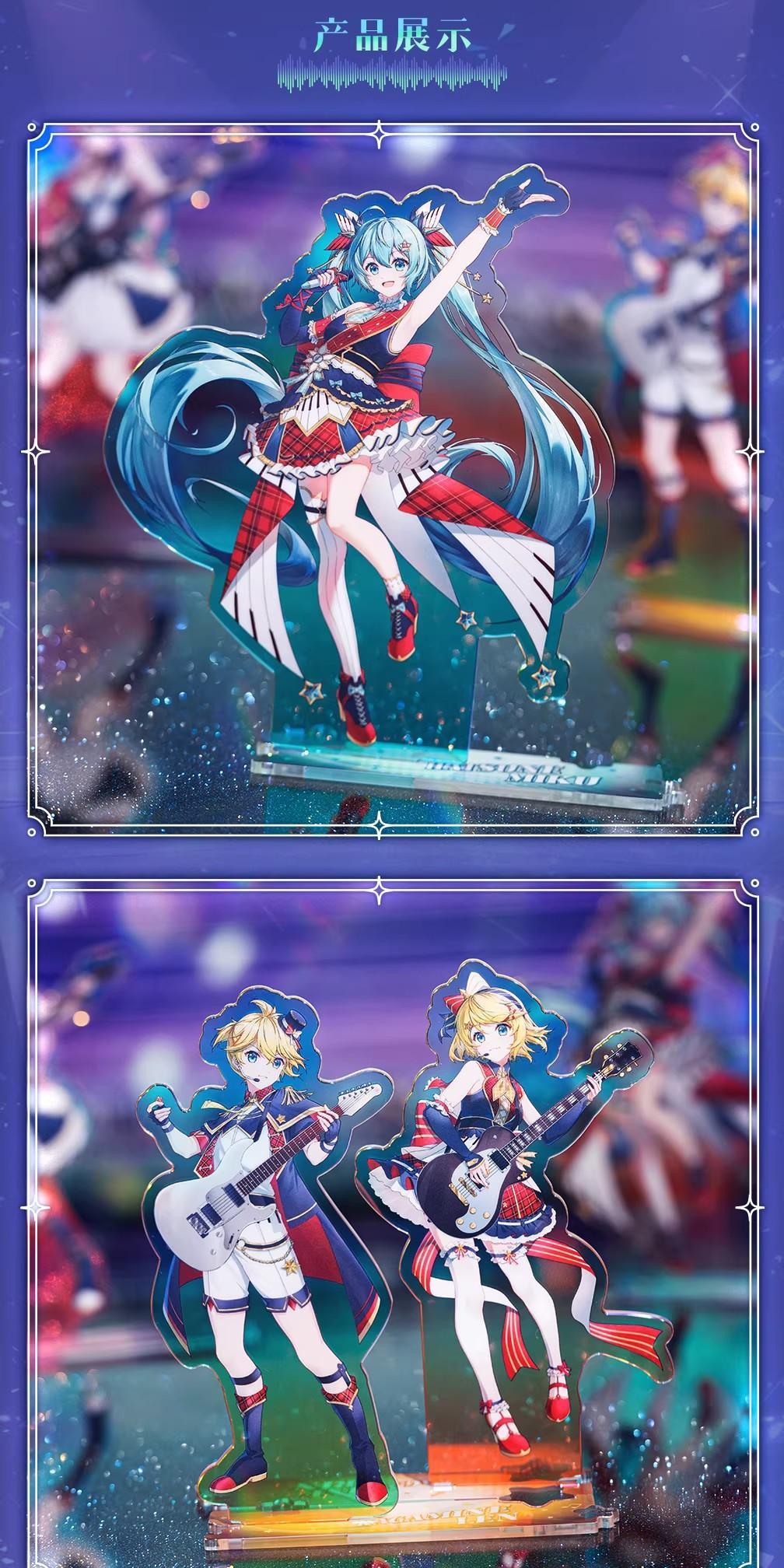 New Genuine Moeyu Hatsune Miku Acrylic Standee Star Shining Voice Display Ornament Hatsune Miku Anime Merchandise Gift Toy