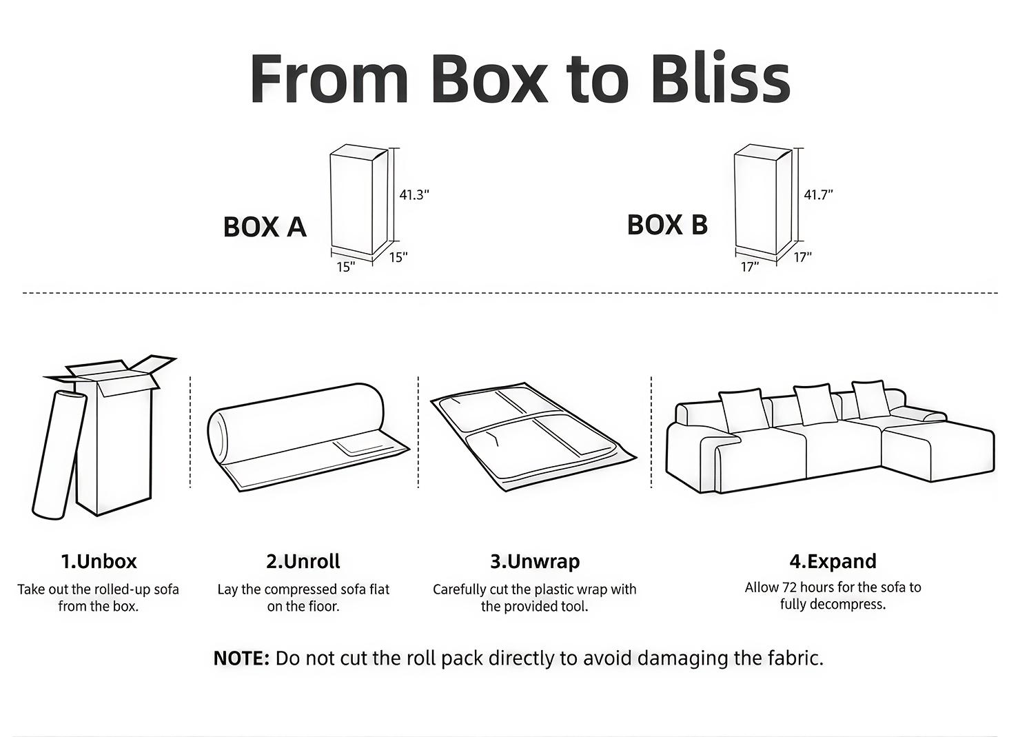 [1/2 Packages]Cloud Sofa: Freely Combinable Modular L-shaped Sofa with No-frame Compression Design. Includes Ottoman. Made of Skin-friendly Chenille Fabric. Features Armrests and Can Be Converted into a Sofa Bed. No Assembly Required
