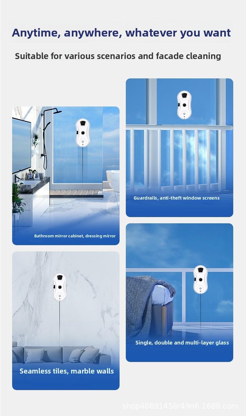 Smart Window Cleaning Robot Automatic Electric Remote Control Glass Cleaner Home Use