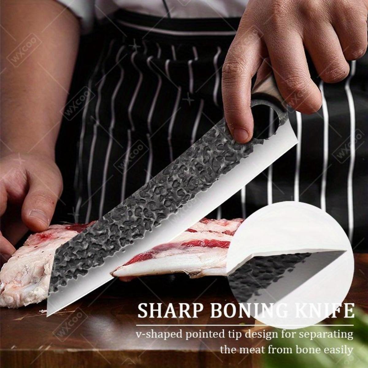 1 PC Multipurpose Knife Household Cooking Tool Handmade Forged Knife Kitchen Vegetable Cutter Professional Utility Butcher Cutting Paring Meat Cleaver