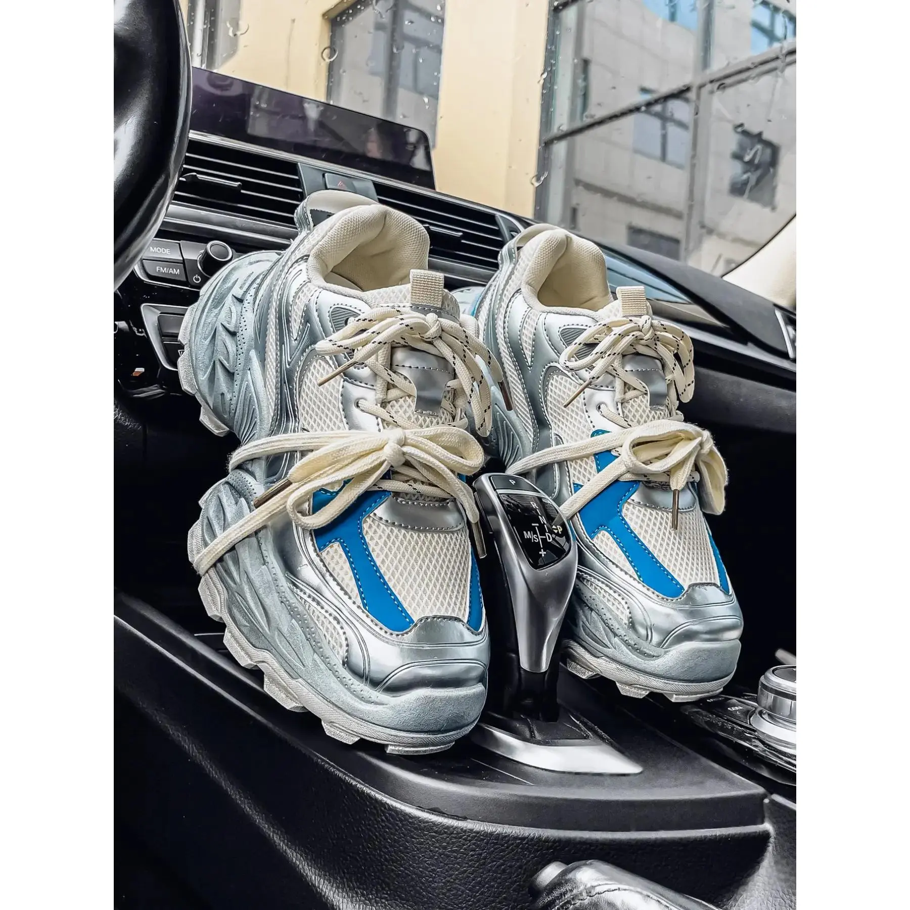 Men's Casual Shoes New Fashion Dad Sneakers Trendy Fashion Sneaker Mesh Fabric Sneakers All Season Low Top Lace-Up Thick Sole Anti-Slip Wear-Resistant Comfortable Breathable Mesh Fashionable Sneakers Thick Soled Sneakers Casual Walking Sneakers