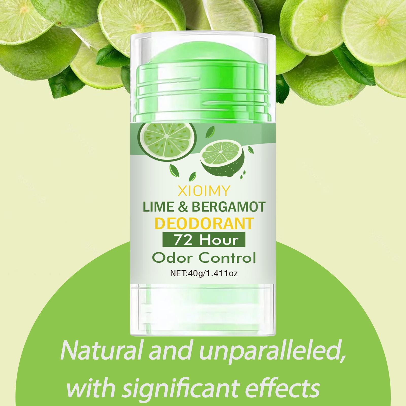 Lemon & Mandarin Deodorant Stick, Long-Lasting Fresh Scent, Aluminum-Free, 72h Odor Protection, Odor Neutralizer, Suitable for Underarms, Body, Women & Men