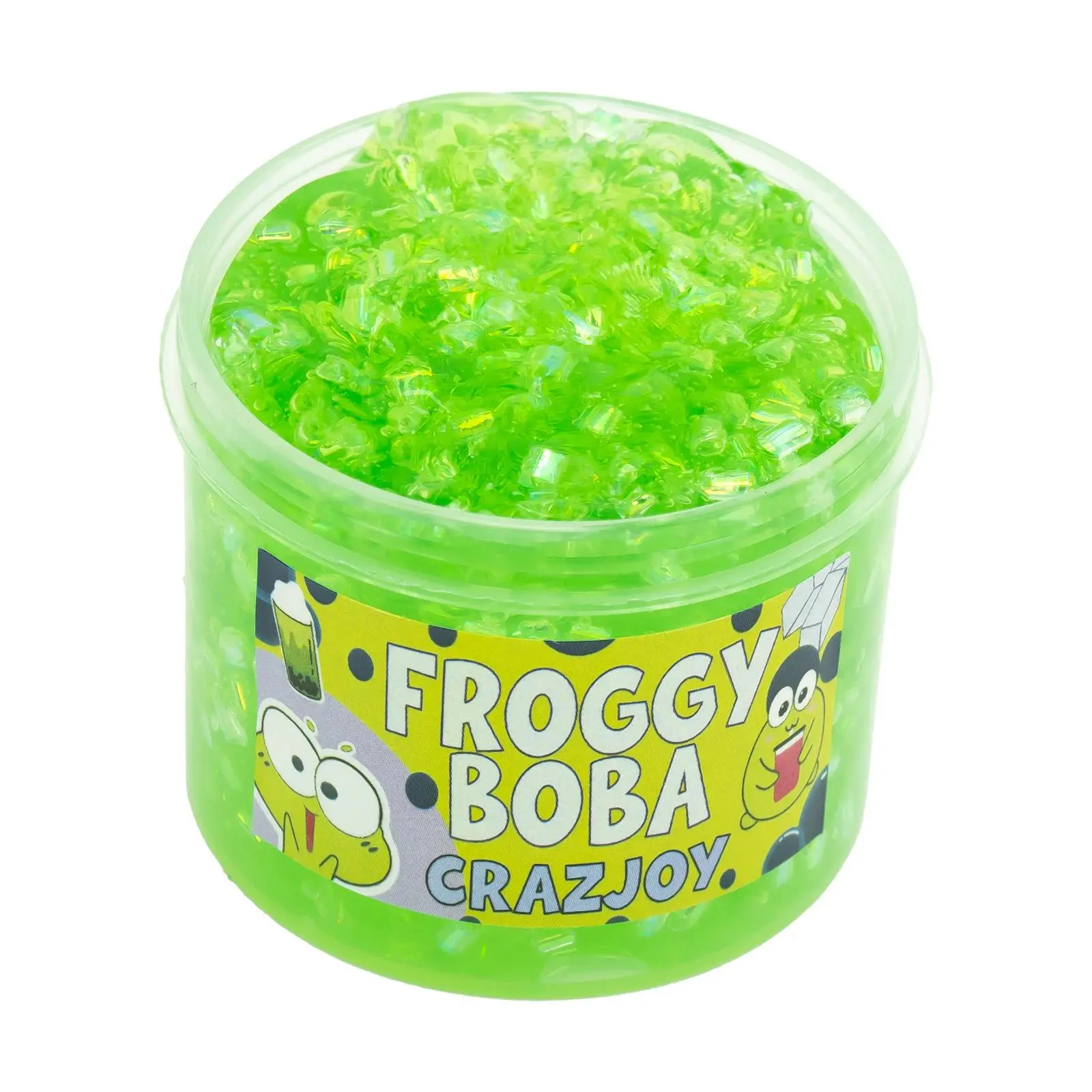 2.37oz Unisex Crystal Slime Set - Glitter Mud, Crunchy Soft Non-Sticky DIY Slime with Plastic Beads, Kids' Stress Relief Toy Ideal for Birthday Party Favors