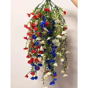 Large High-End Artificial Mimosa Flowers, Decorative Artificial Flower, Blue Vibrant Colors, Decoration, Ideal for Parties, Gardens, Weddings, Indoor Outdoor Use