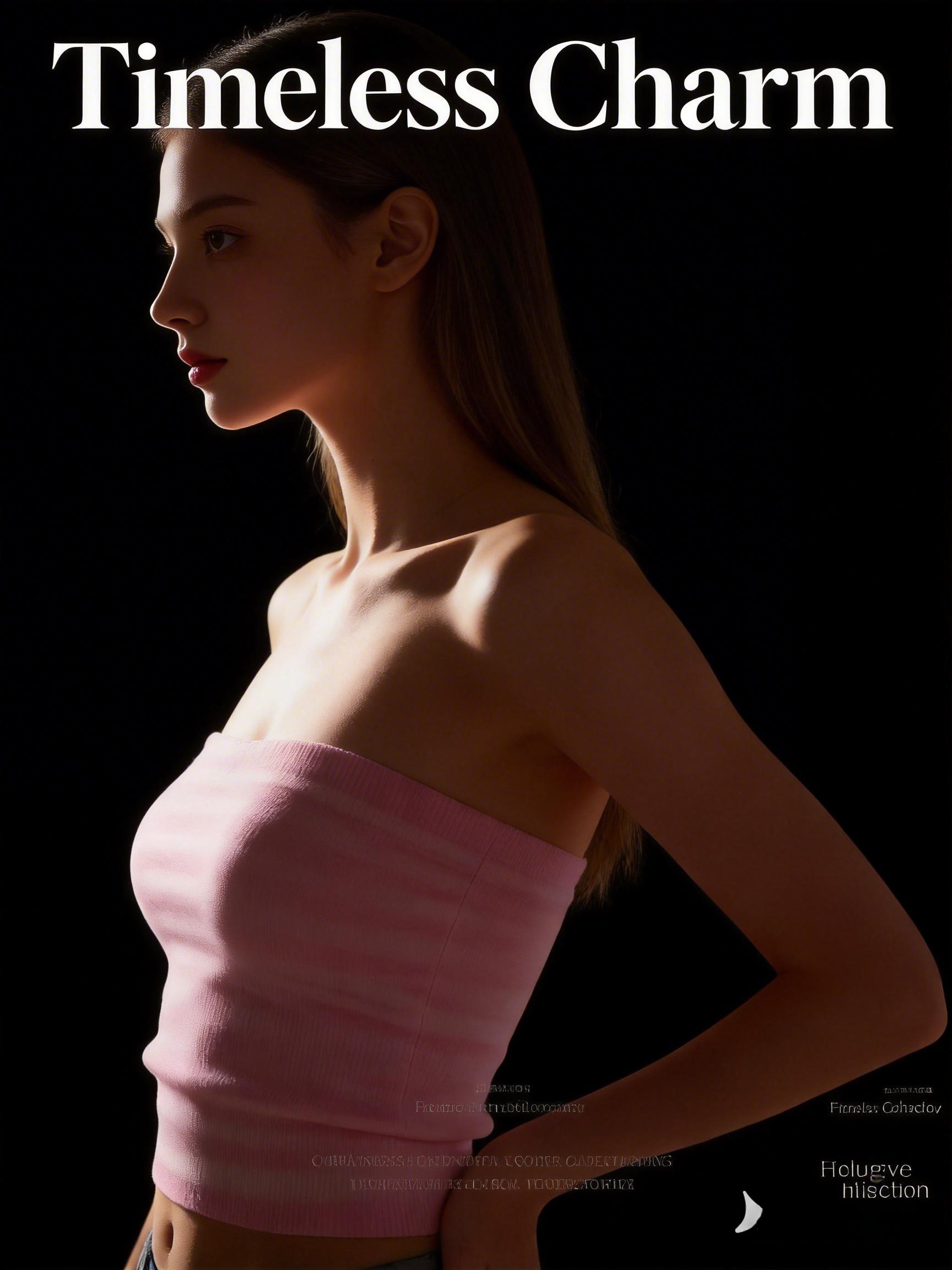 Essential for summer parties, this pink strapless top has a soft, matte texture!The ruched design accentuates elegant curves