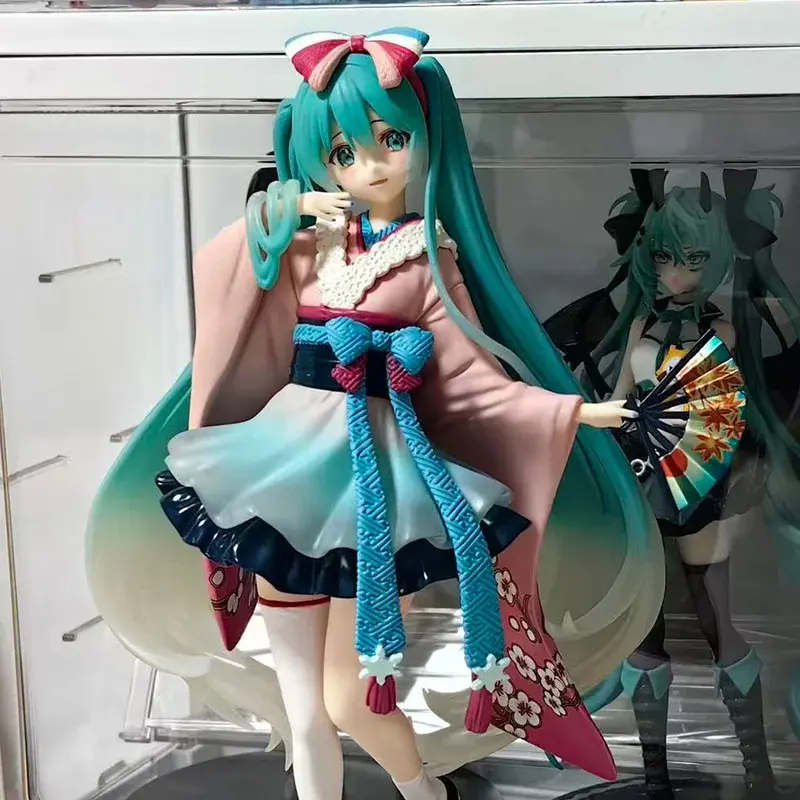Original Genuine Vocaloid Tenitol Tenitol Neo Tokyo Series Kimono 20cm Collections Model Figures Toys Gifts