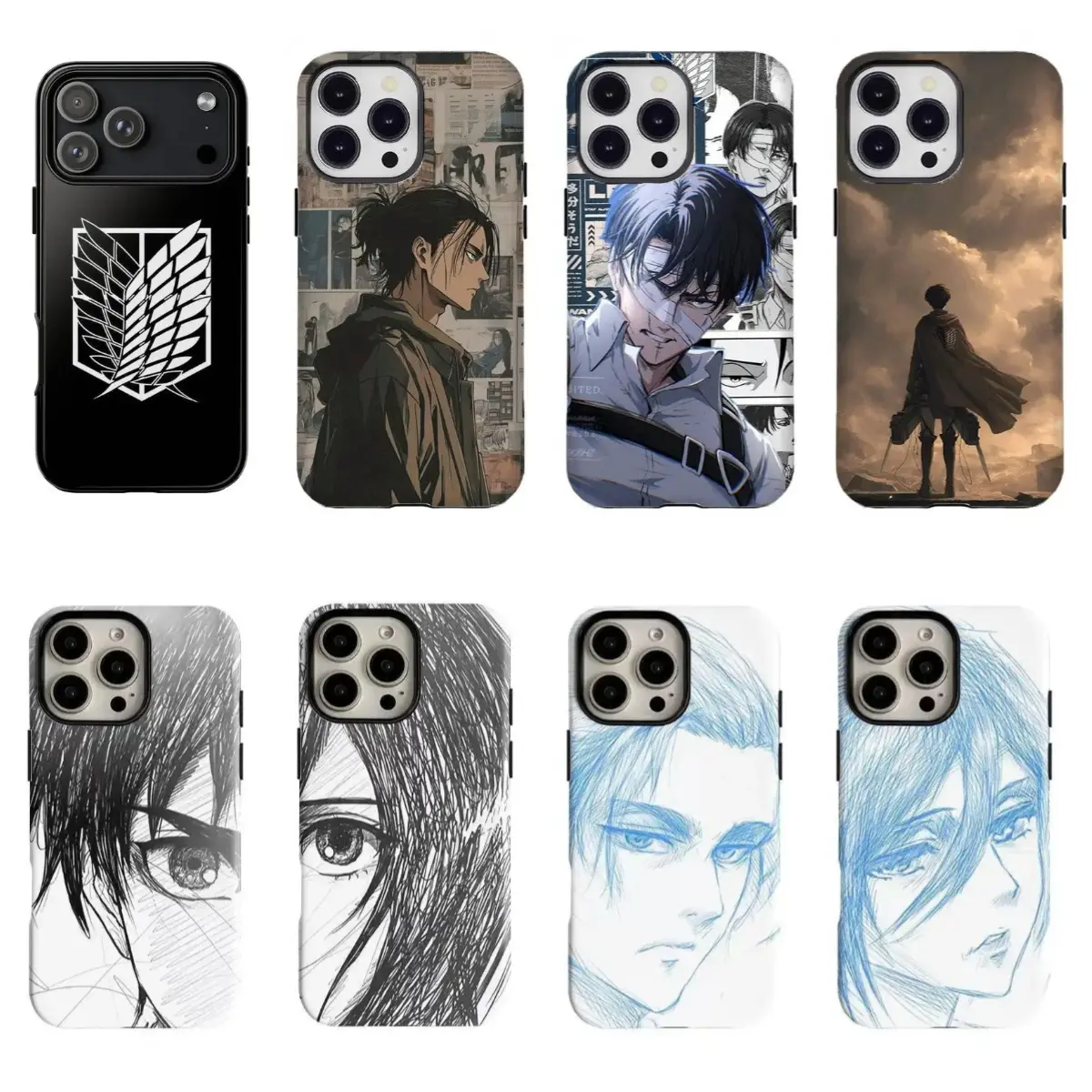 Attack on Titan Wings of Freedom Glossy phone Cases For iPhone 12/13/14/15/16Promax Promax Plus and 17 Pro Promax Air,The perfect gift for his or her on holidays, parties, or birthdays.