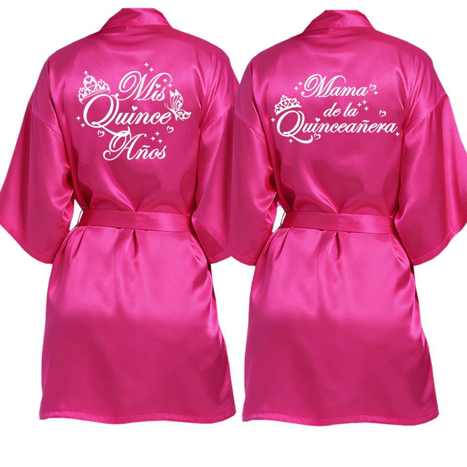 2 Pcs Elegant Quinceañera Celebration Gown Mis Quince Años Robe Girls 15th Anniversary Bathrobe for Birthday Party