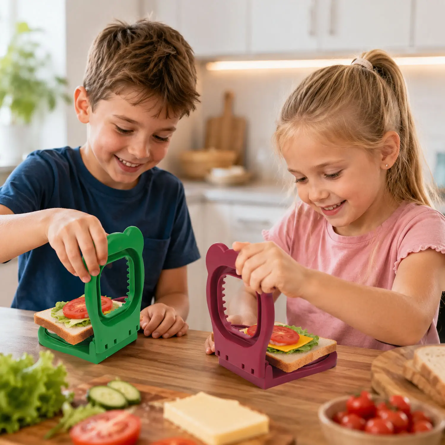 Save Money and Easily Make a Sandwich!!  Sandwich Maker Sealer Cutter, Crustless Sandwich Cutter, PB&J Uncrustable Maker