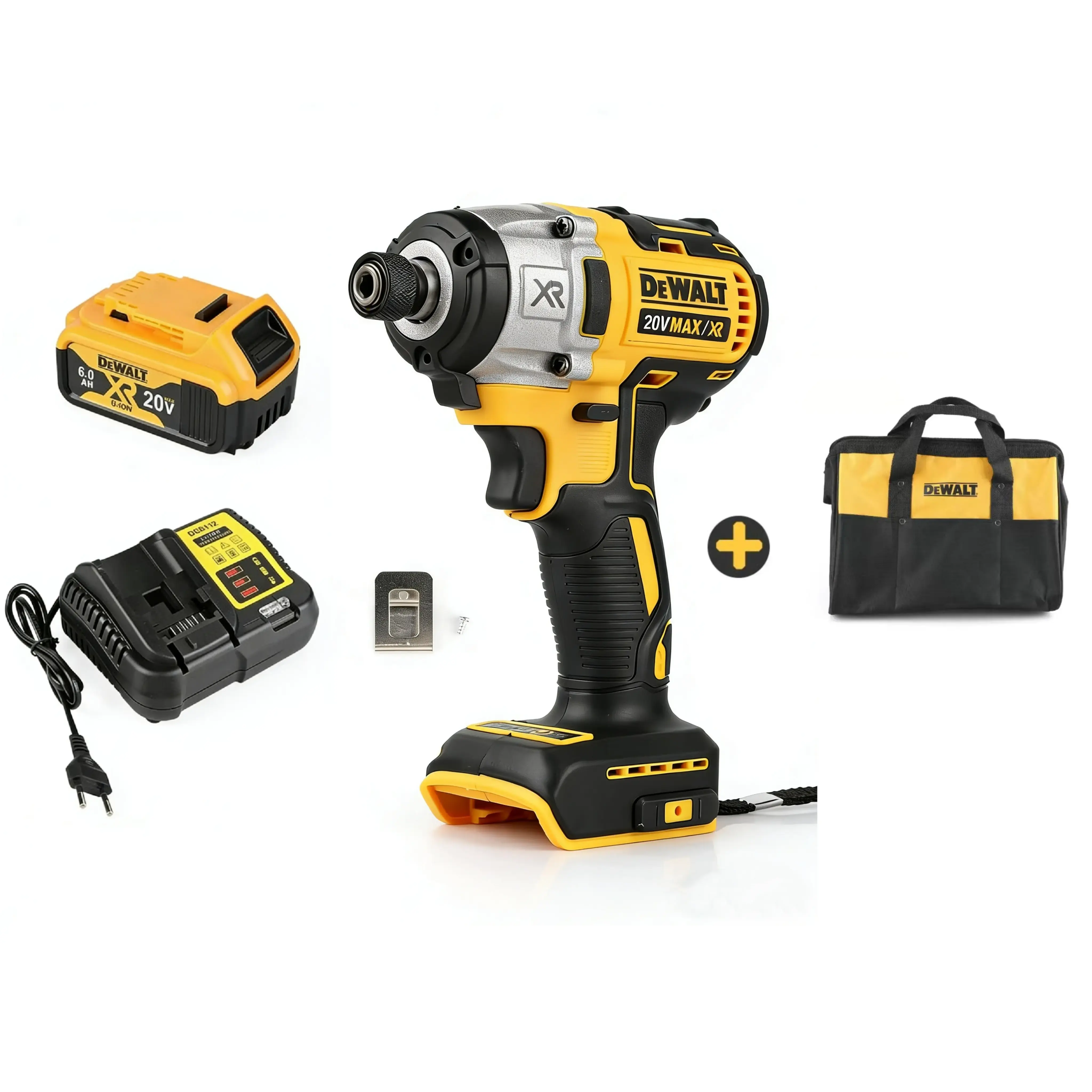 DEWALT DCF887 Brushless Cordless Impact Drill & Screwdriver, 20V Lithium Battery, High Torque, 3250RPM, LED Light, Electric Hand Tool Power Drilling Tools Diy Power Tools