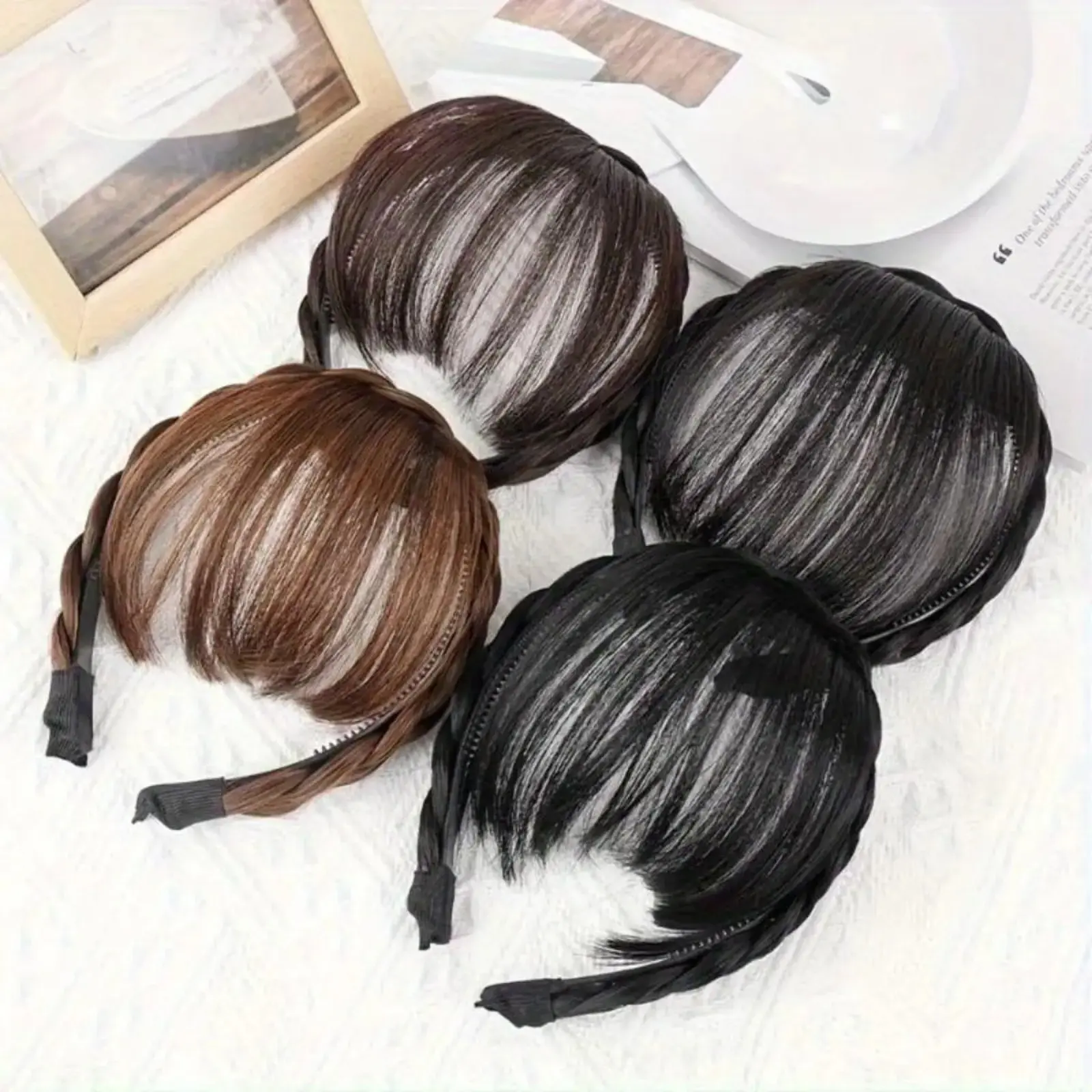 Women's Braided Headband, soft, lightweight and snug to wear. Easy to put on and take off, stylish hair accessory perfect for daily looks, holiday gatherings and party occasions.