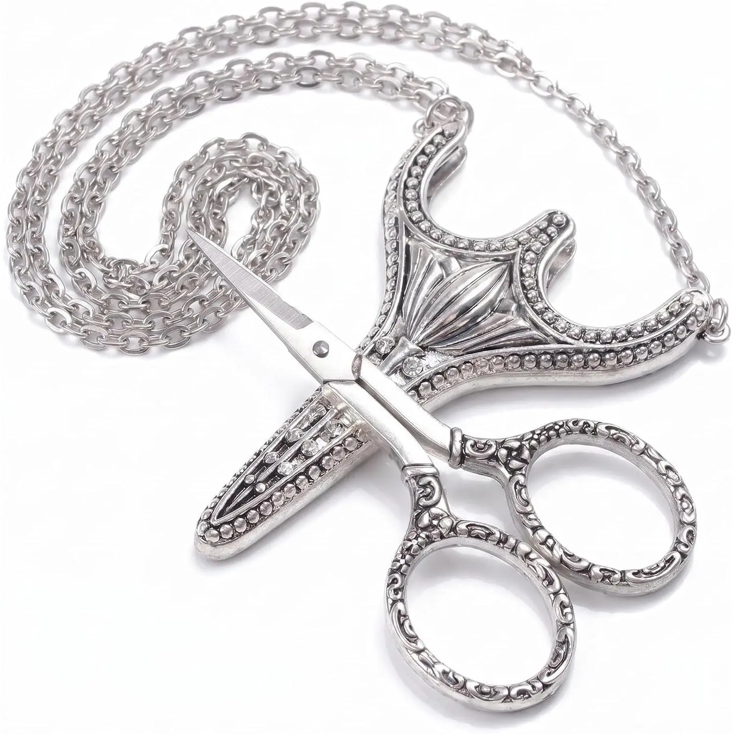 Stainless Steel Sharp Tip Sewing Snips Thread Cutter Safety Scissors