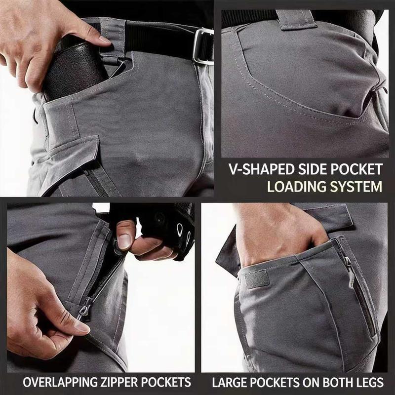 Men's Slim Fit Tactical Cargo Pants, Durable and Abrasion-Resistant Design with Multiple Pockets, Suitable for Outdoor Activities and Daily Wear (Machine Washable) camo sport smooth skin-friendly soft fabric suitable