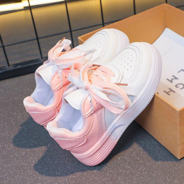 Women's gradient color sneakers, 2026 spring and autumn new flat running casual shoes, college style single shoes