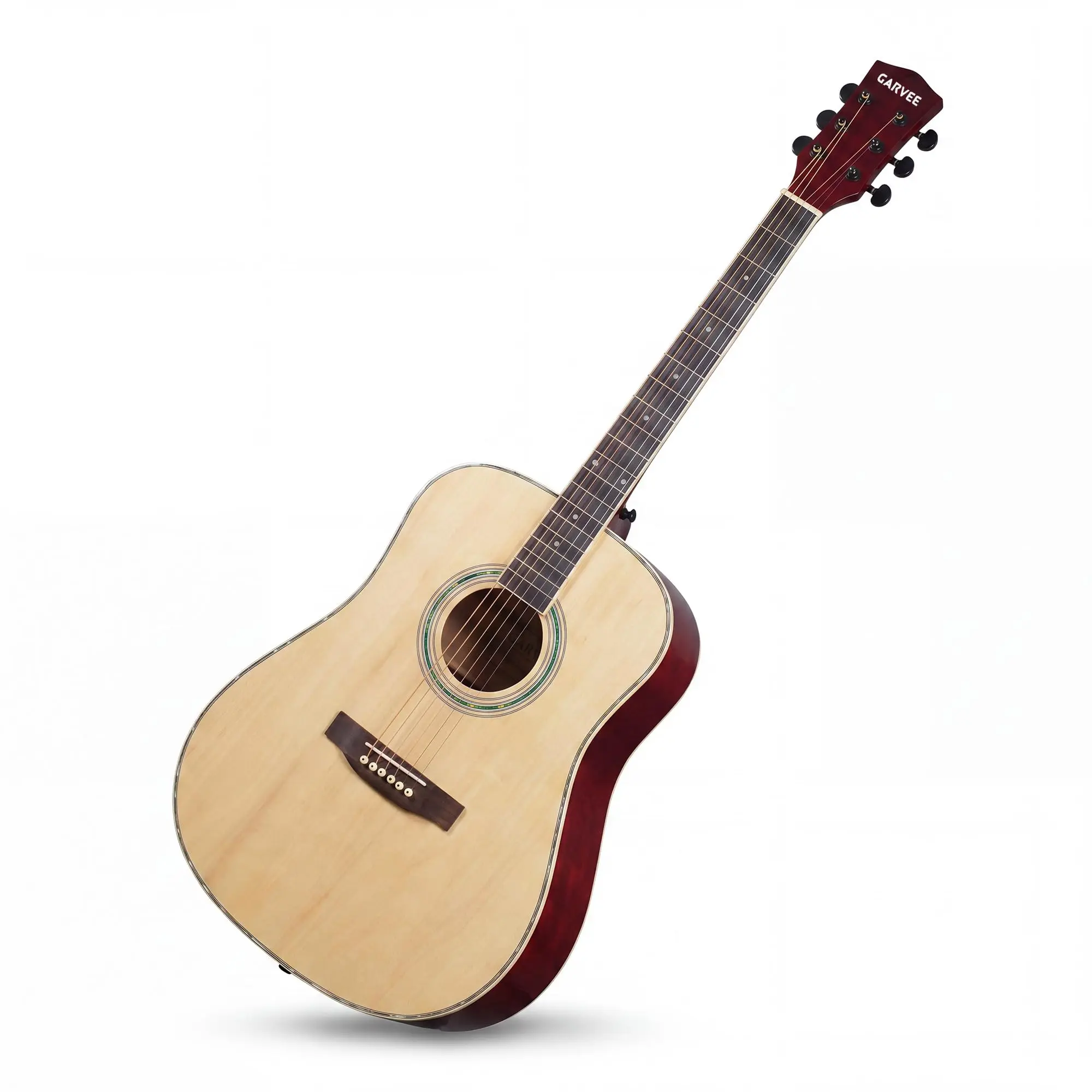 Garvee 41 Inch Acoustic Guitar Kit, Folk Guitar for Beginners (Natura)