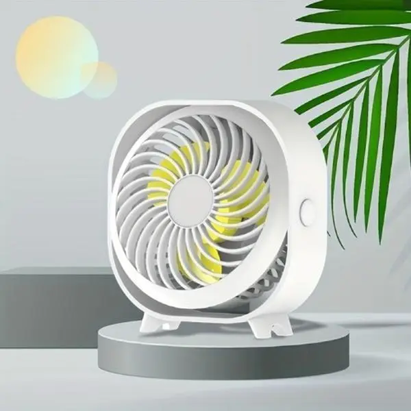 Rechargeable Silent Mini Portable Table Fan Suitable for Office, Student Dormitory, and Home Use
