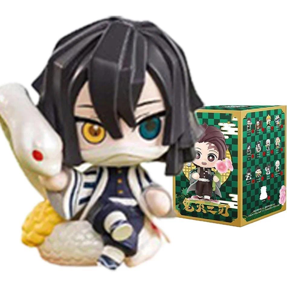Demon Slayer Tanjiro Kamado Nezuko anime cartoon figure blind box creative personalized statue model ornament surprise gift box