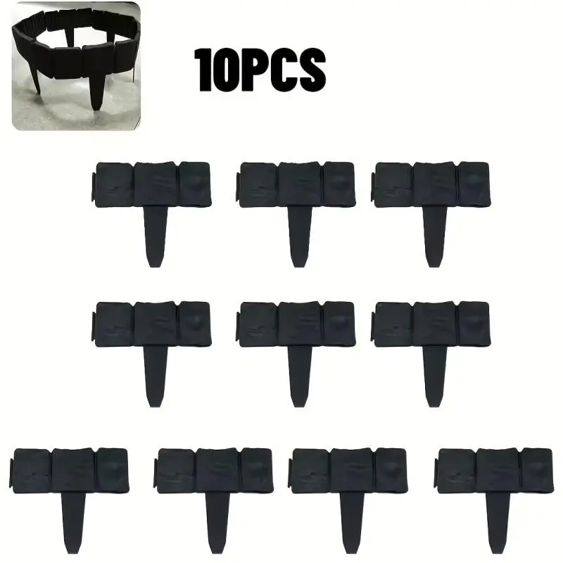 10-Piece villa garden boundary board thickened plastic fence courtyard villa decorative small fence