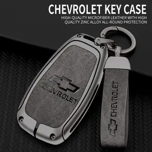 Zinc Alloy Car Remote Key Case Cover Shell, Compatible with Chevrolet Models, Durable Protection for Your Keys, Easy Installation
