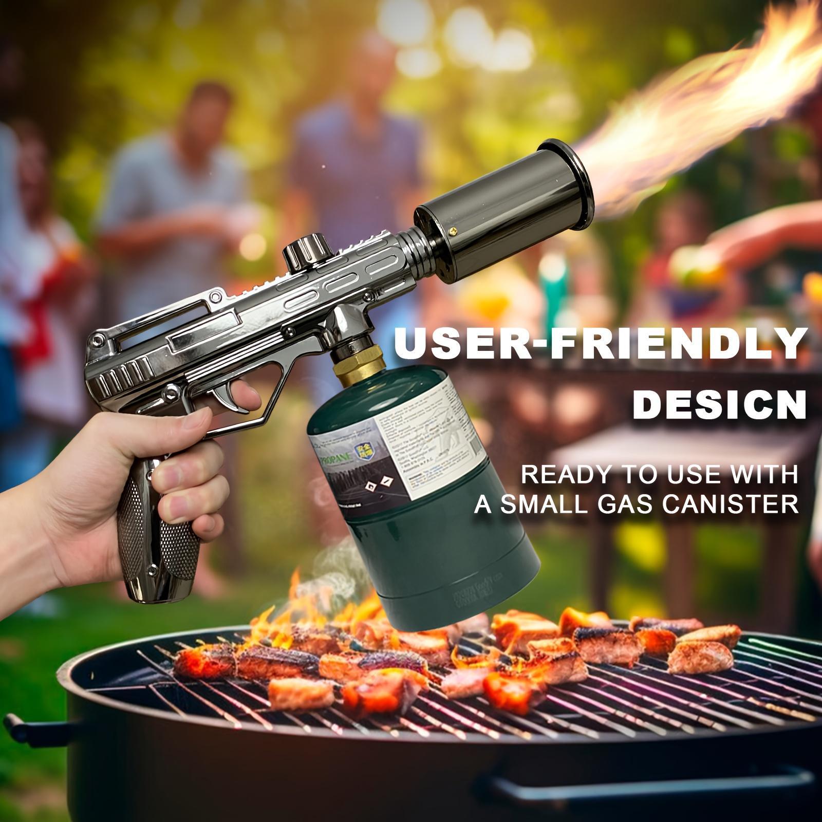 Powerful Kitchen Propane L8010, Sous Vide, Campfire Starter, Wood Burner for Searing Steak, BBQ, Welding(Black, Grey) Propane Tank Not Included adjustable torch