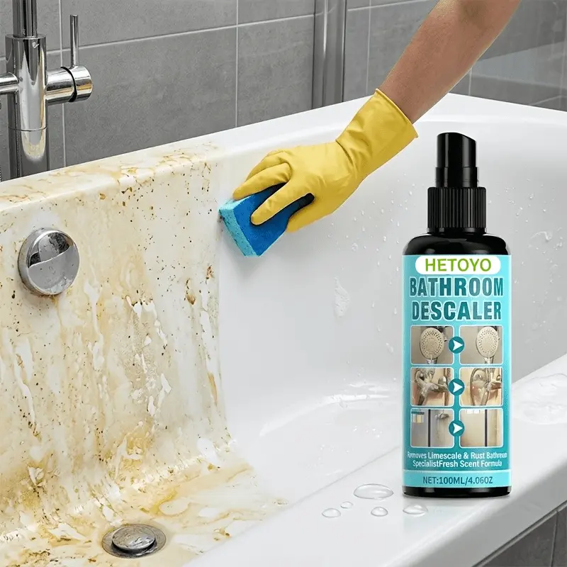 Bathtub detergent spray can effectively remove hard water spots such as bathroom ceramics and tiles, and is an easy-to-use stubborn stain cleaner.