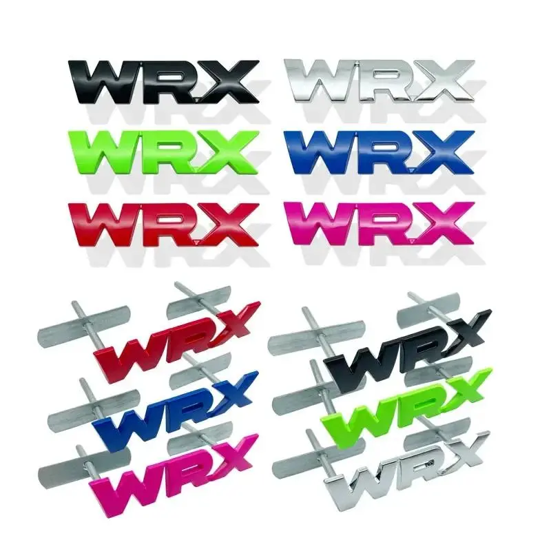 Vehicle Specific Fit Decorative 11.4x2.6cm Car Trunk Front Grille Emblem Sticker for Subaru WRX, Auto Exterior Styling Accessory