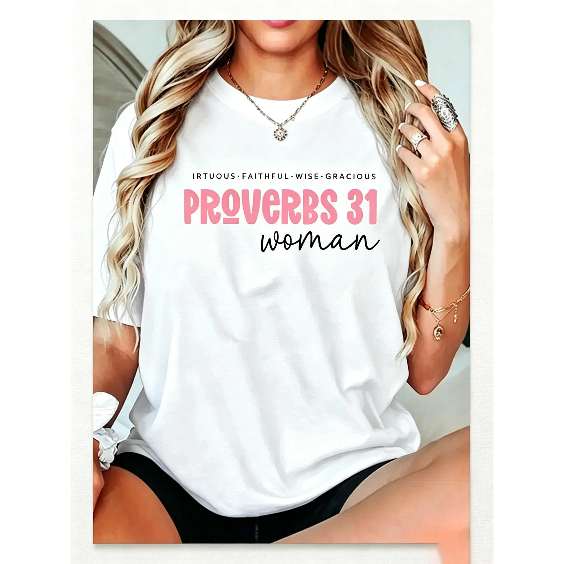 Proverbs 31 Woman Shirt, Christian Sweatshirt, Bible Verse Quote Tee, Bible Verse Shirt, Christian Apparel for Women, Women Religious Shirt