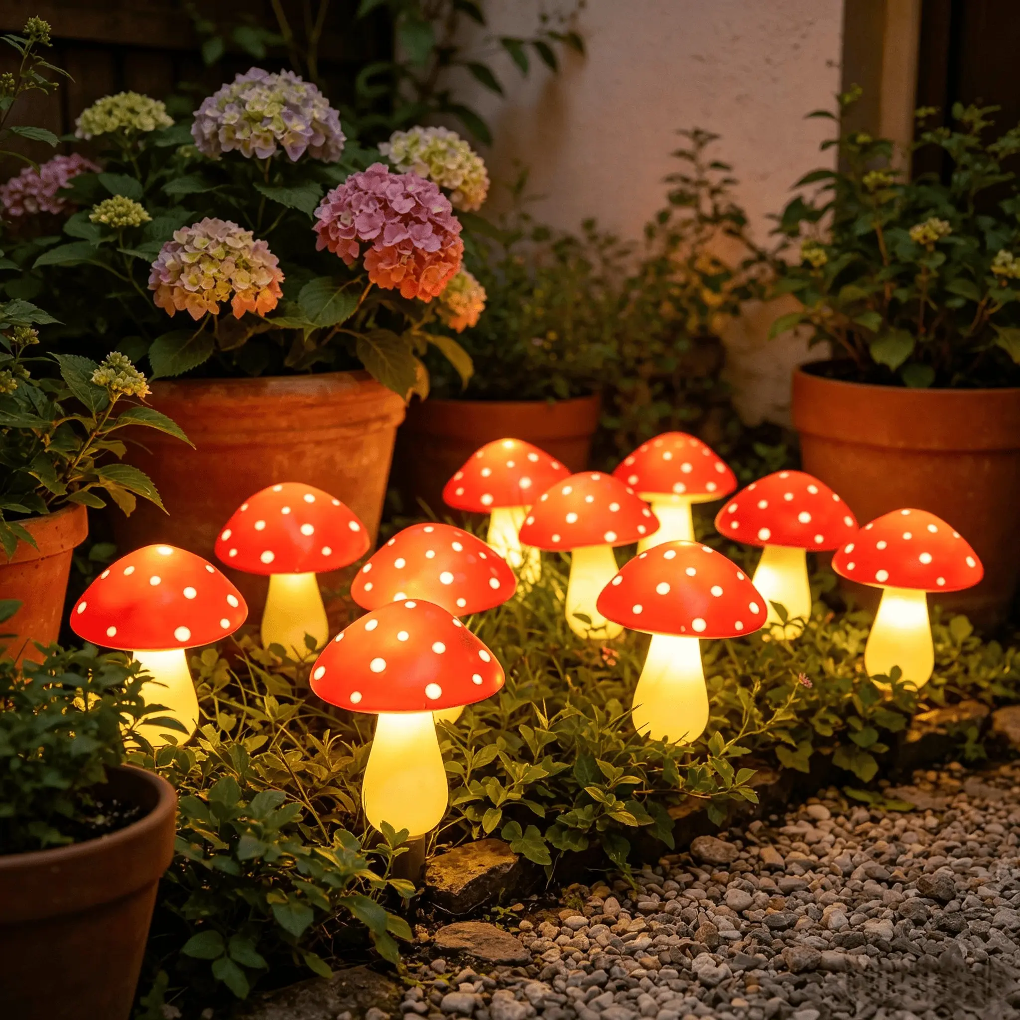 Solar Mushroom Light Outdoor Garden Decor, Adjustable 8 LED, Solar Christmas Lawn Lamp, Motion Sensor, Camping, Yard, Pathway Decoration, Solar Lights